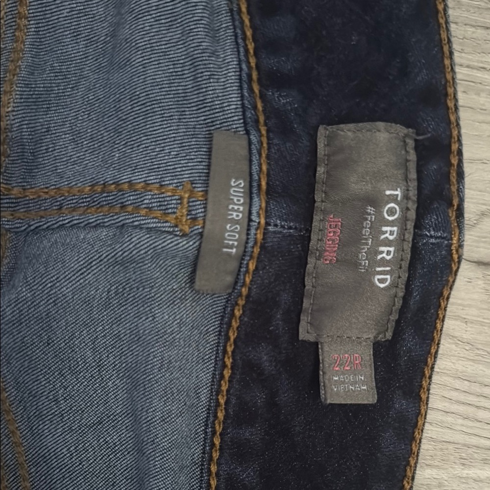 Torrid Blue Jeggings size 22R